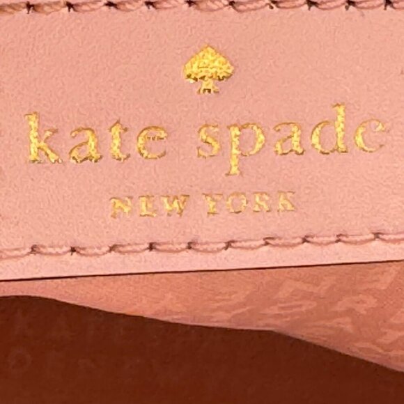 Kate Spade Large Tori Tote Soft Pink Leather Handbag With Dual Handles & Bow - Picture 9 of 12